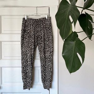 Cabi Leopard Print Joggers NWT